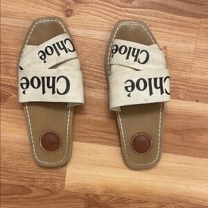 Chloe Cream Sandals with Open Toe Design